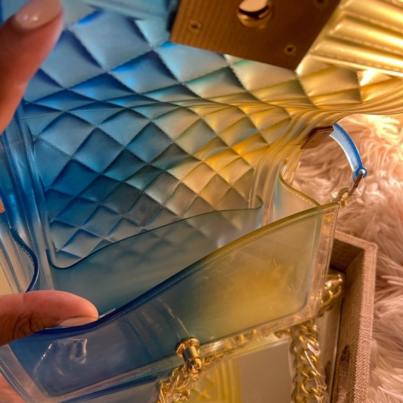 Women’s Jelly summer bags w/ chain medium size . - Picture 6 of 6